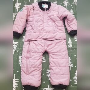 Buckle Kids Light Pink Puffer Jacket and Pants